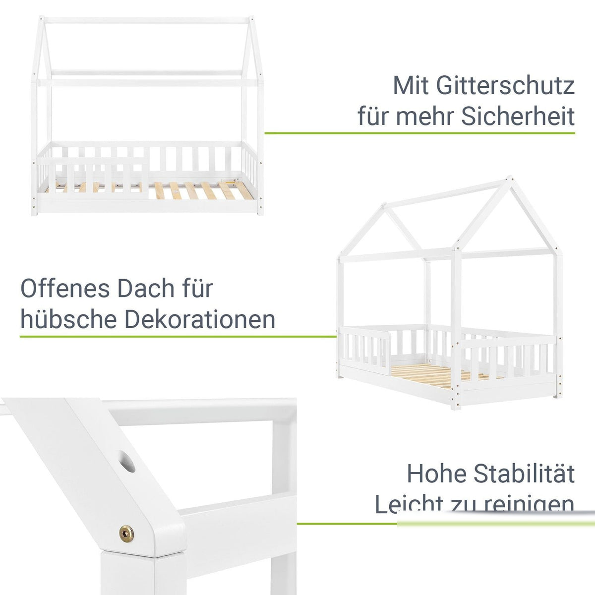 Letto per bambini Marli 80 x 160 cm