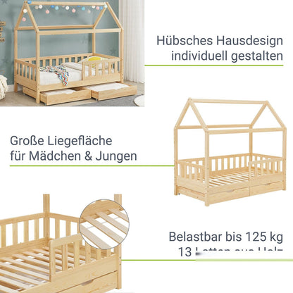 Letto per bambini Marli 80 x 160 cm con rete