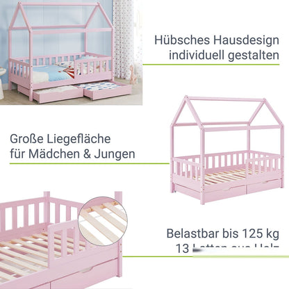 Letto per bambini Marli 80 x 160 cm con rete
