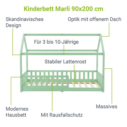 Letto per bambini Marli 90 x 200 cm
