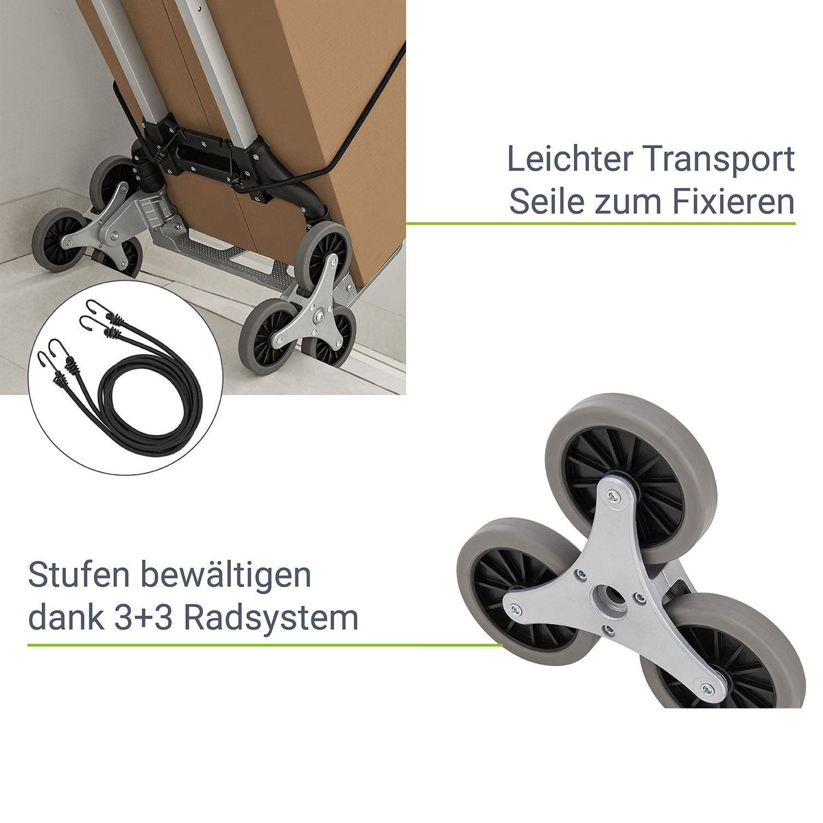 Carrello portasacchi pieghevole fino a 80 kg