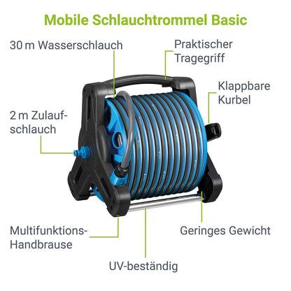 Avvolgitubo mobile Basic 30 m