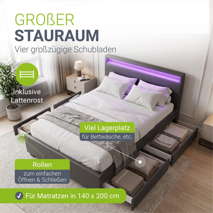 Letto imbottito Lyon