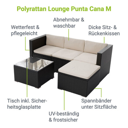 Salotto in polyrattan Punta Cana