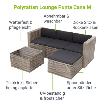 Salotto in polyrattan Punta Cana