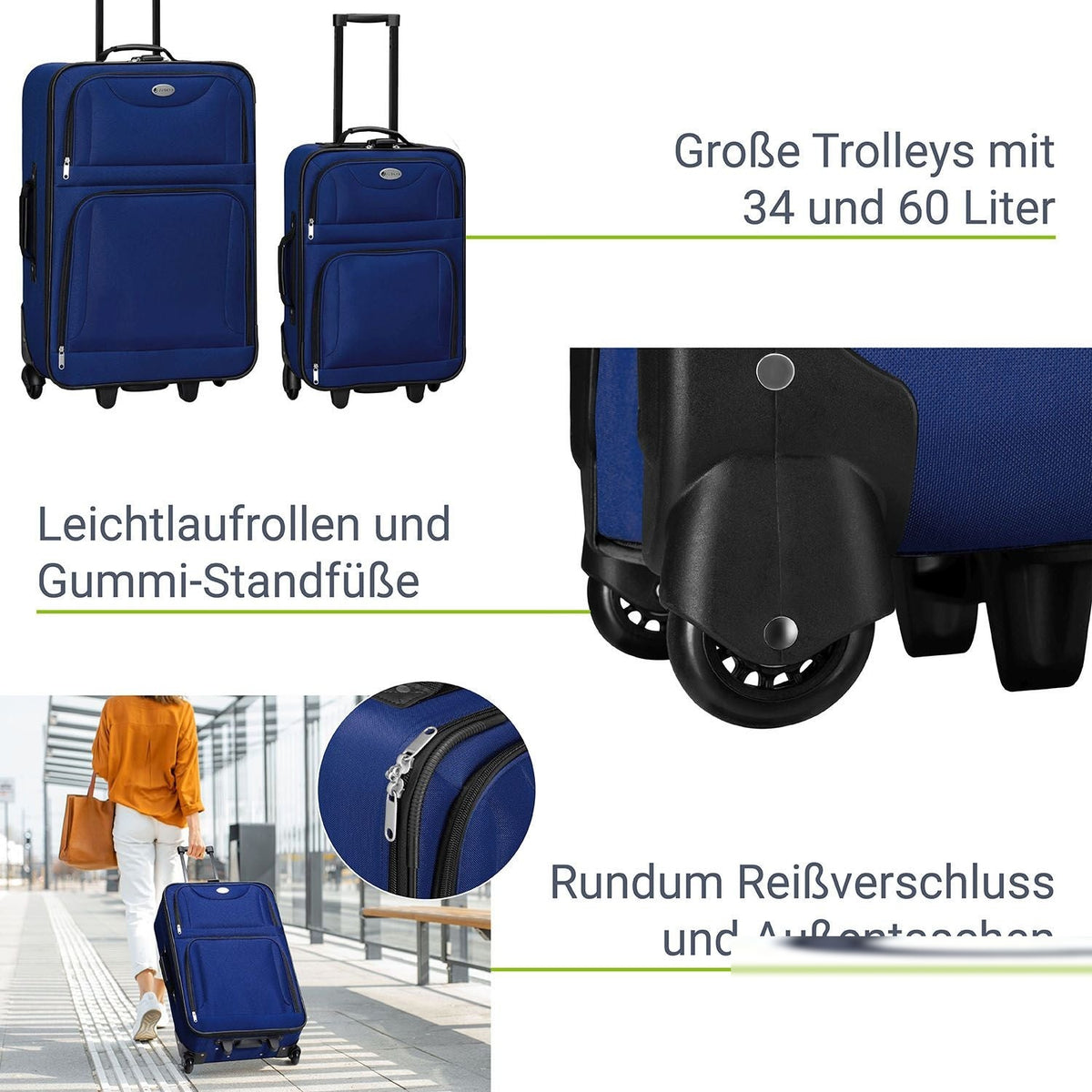 Set di valigie trolley da viaggio Athens