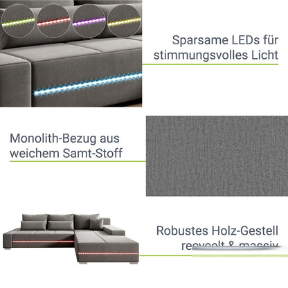 Divano Davos con LED