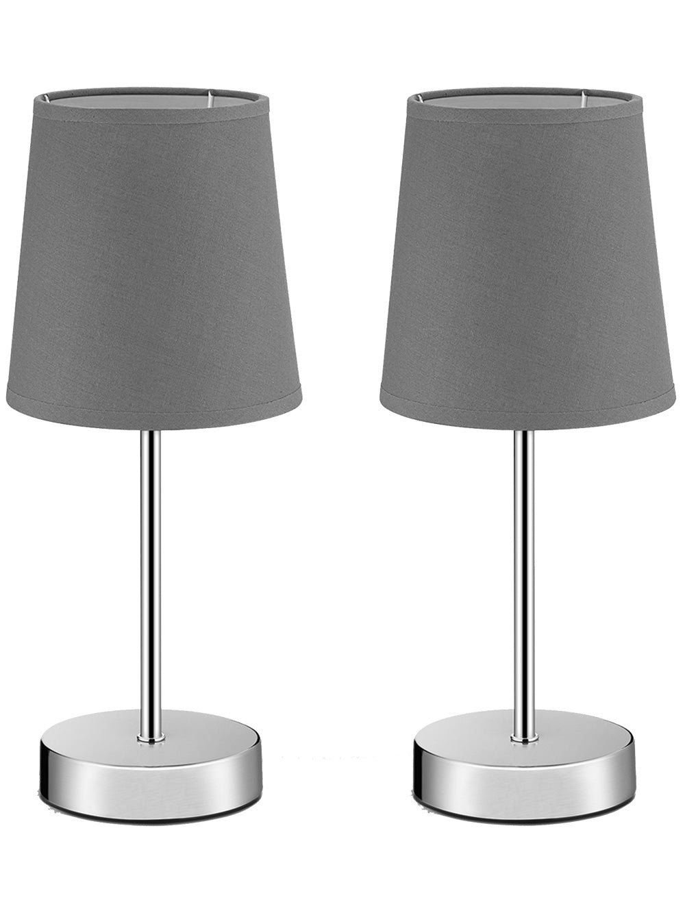 Set 2x Lampada da tavolo Lumière grigia