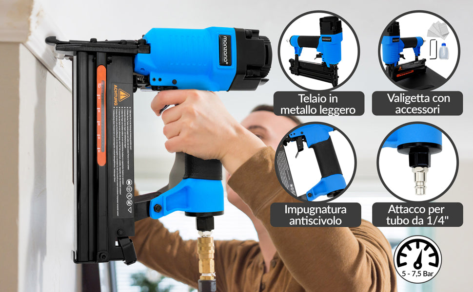 Tubo per aria compressa da 20m e tacker