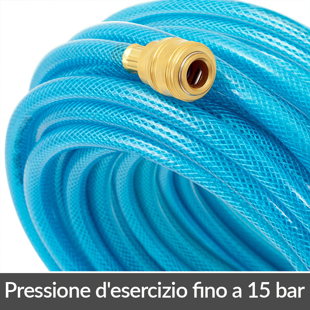 Tubo per aria compressa da 20m e tacker
