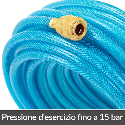 Tubo per aria compressa da 20m e tacker